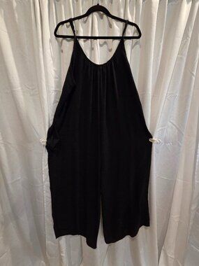 Black Maxi Jumpsuit/Romper in Black ~ XLarge